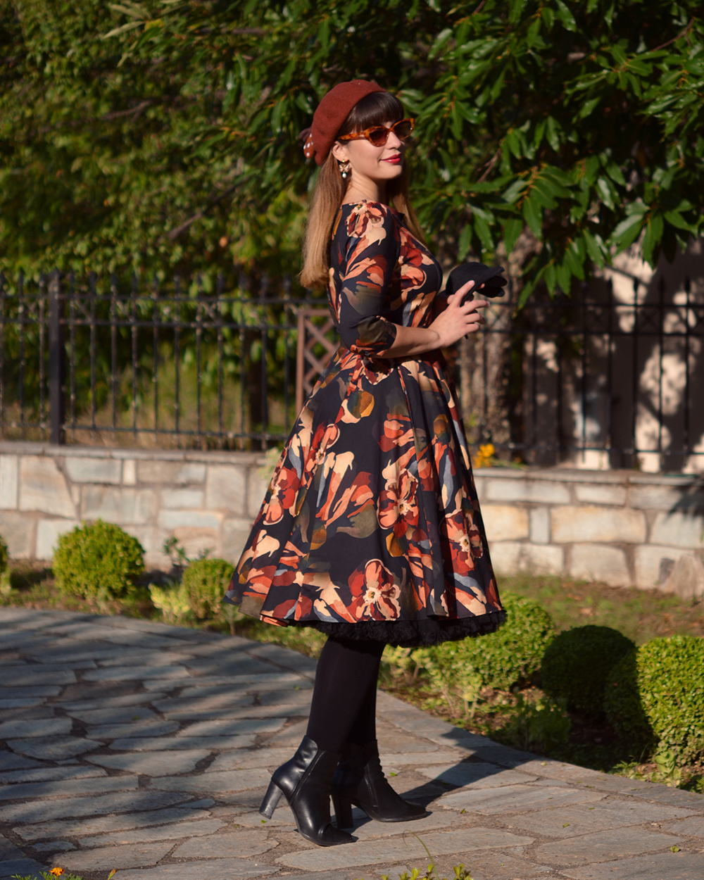 Mabel Floral Swing Dress